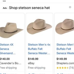 Stetson cowboy hat— So very good looking! And goes with every outfit!